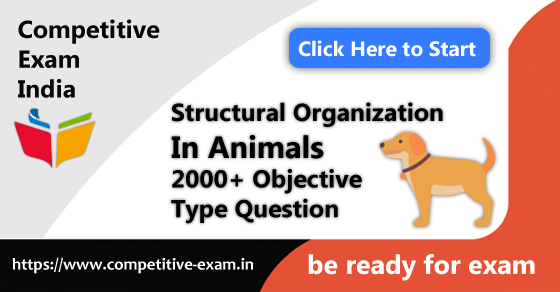 Structural Organization In Animals MCQ Question with Answer | PDF Download  | 2023| Page 1